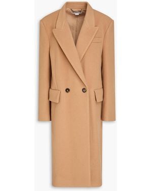 Stella McCartney Double-breasted Wool Coat - Brown