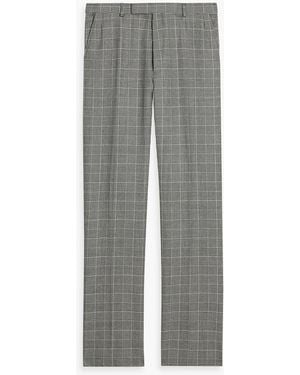Thom Browne Prince Of Wales Checked Wool Pants - Gray
