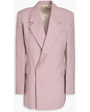 Victoria Beckham Double-breasted Wool Blazer - Pink