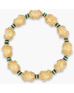 Zimmermann Tone, Crystal And Stone Choker - Metallic