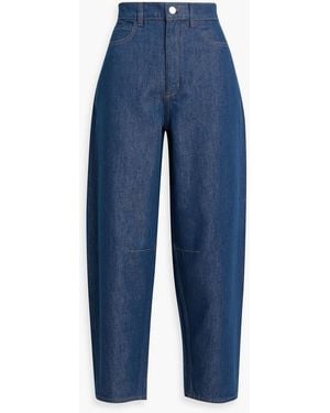 Theory High-rise Barrel-leg Jeans - Blue