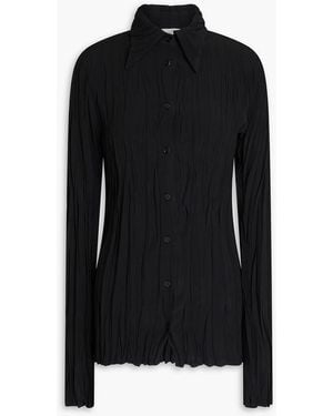 BITE STUDIOS Maisie Crinkled Crepe Shirt - Black