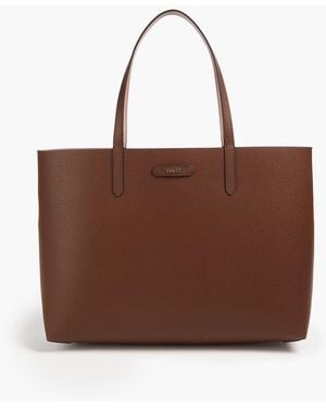 Bally Rory Pebbled-Leather Tote - Brown