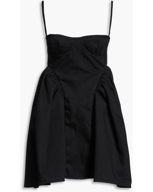 Cecilie Bahnsen Ovid Denim Mini Dress - Black