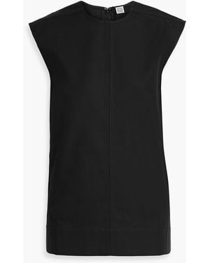 TOTEME Cotton-Canvas Top - Black