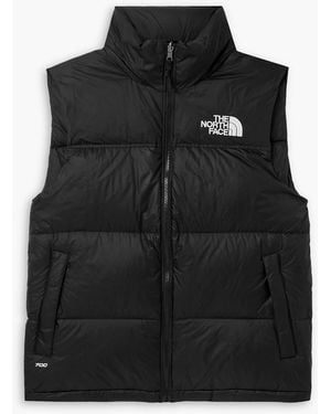 The North Face 1996 Retro Nuptse Quilted Ripstop And Shell Down Vest - Black