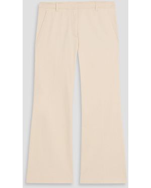 Weekend by Maxmara Bosso Cotton-Blend Twill Straight-Leg Pants - Natural