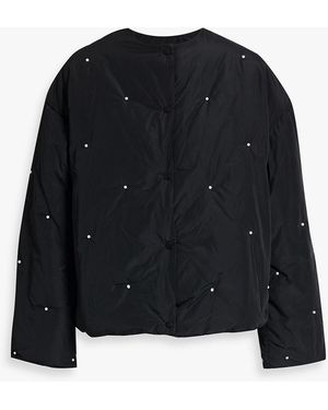 Sleeper Faux Pearl-embellished Quilted Shell Jacket - Blue