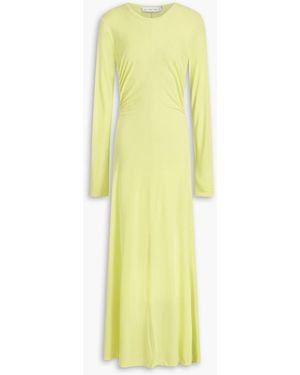 Proenza Schouler Cutout Jersey Maxi Dress - Yellow