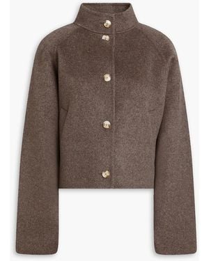 Loulou de Saison Nyma Wool And Cashmere-Blend Felt Jacket - Brown