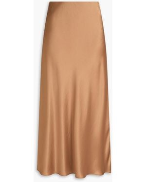 By Malene Birger Boshan Satin Midi Skirt - Brown
