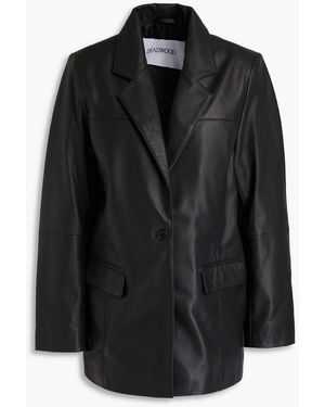 DEADWOOD Brooke Leather Blazer - Black