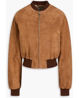 Bally Bomberjacke aus veloursleder - Braun