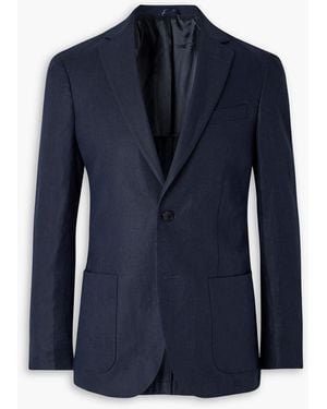 MR P. Linen Suit Jacket - Blue