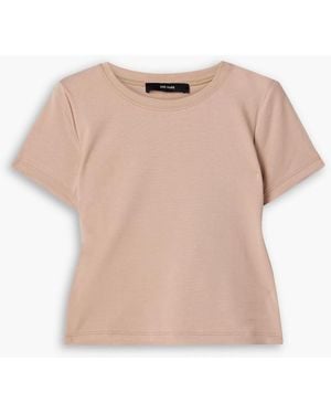 The Park Lia Cropped Stretch-tm Lyocell Jersey T-shirt - Pink