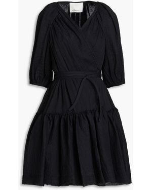 関税送料込 3.1 PHILLIP LIM コットン ミニラップドレス 3.1 phillip lim / DENIM TRAPEZE ミニワンピース｜ESTNATION