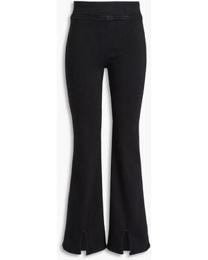 FRAME The Jetset High-rise Flared Jeans - Black