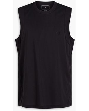 Y-3 Cotton-Blend Jersey Tank - Black