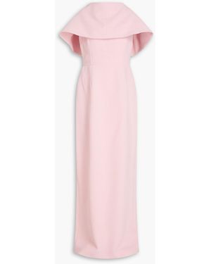 Emilia Wickstead Liza Draped Cloqué Gown - Pink