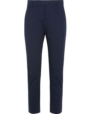 Jil Sander Cotton-Blend Twill Tapered Pants - Blue