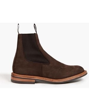 Tricker's Chelsea-boots aus nubukleder - Braun