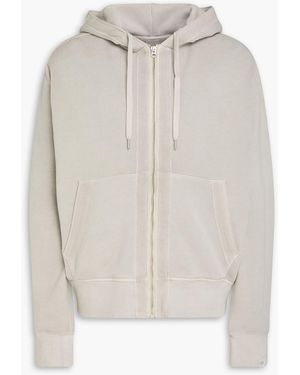 Rag & Bone Carlin French Cotton-Blend Terry Zip-Up Hoodie - White