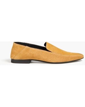 Rejina Pyo Suede Collapsible-Heel Loafers - Brown