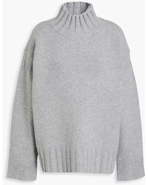 Chinti & Parker Wool Turtleneck Sweater - Grey