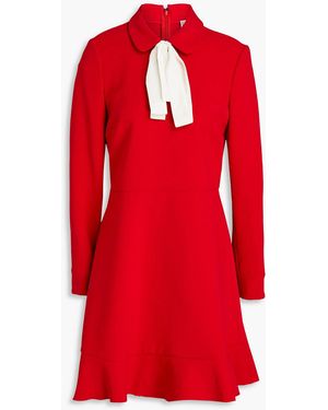 RED Valentino Pussy-bow Crepe Mini Dress - Red