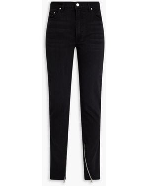 GRLFRND Karla Mid-rise Skinny Jeans - Black