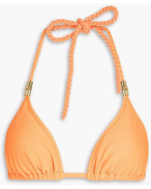 Heidi Klein Triangel-bikini-oberteil mit verzierung - Orange