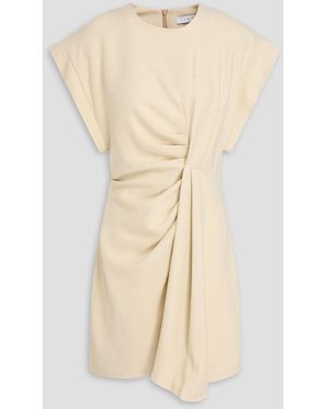 IRO Draped Crepe Mini Dress - Natural