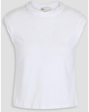 Tory Burch Cotton-Jersey Tank - White