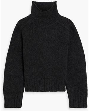 Loulou de Saison Kean Alpaca And Wool-Blend Turtleneck Jumper - Black