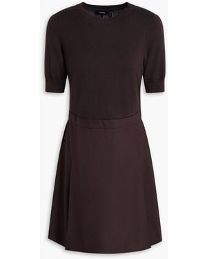 Theory Merino Wool Mini Dress - Black