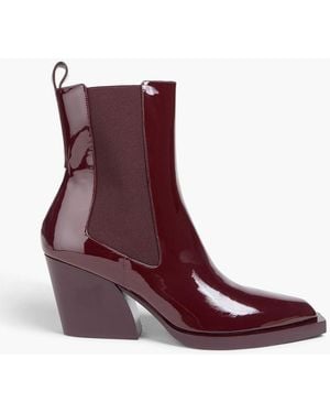Zimmermann Patent-leather Chelsea Boots - Purple