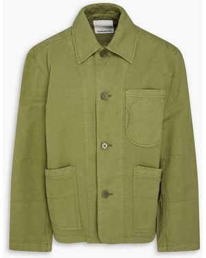 YMC Cotton And Linen-Blend Jacket - Green