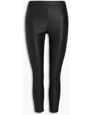 Isabel Marant Carson High-Rise Kick-Flare Jeans - Black