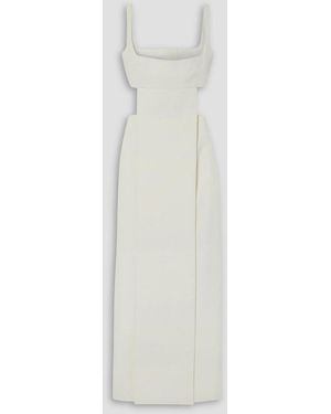 Emilia Wickstead Dasha Cutout Crepe Gown - White