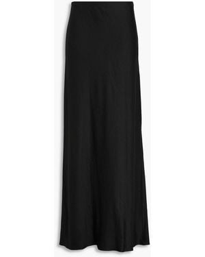 Theory Linen-blend Twill Maxi Skirt - Black