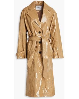 Ba&sh Belted Coated Cotton Trench Coat - Natural
