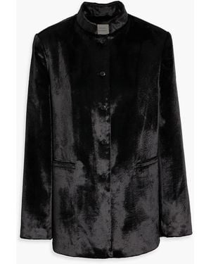 Loulou de Saison Lara Velvet Jacket - Black