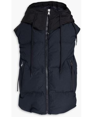 Holden Quilted Shell Hooded Down Vest - Blue