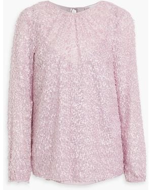 RED Valentino Fil Coupé Voile Top - Pink
