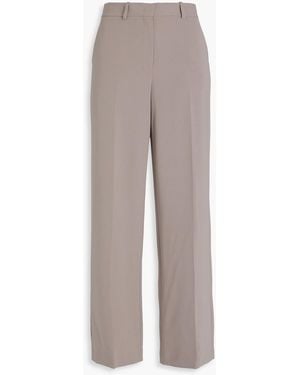Theory Crepe Wide-Leg Pants - Natural