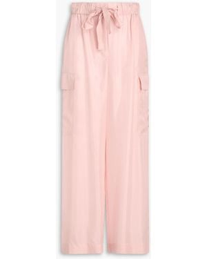 Zimmermann Silk-Habotai Cargo Trousers - Pink