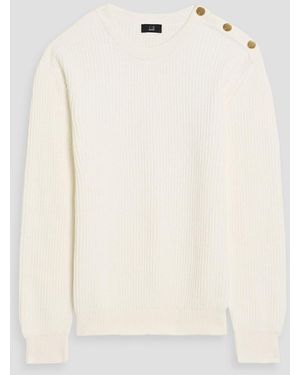 dunhill Ribbed Cotton Sweater - Natural