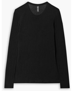 Commando Butter oberteil aus jersey aus einer stretch-modal-kaschmirmischung - Schwarz