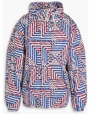 Isabel Marant Freni Printed Quilted Cotton Jacket - Red