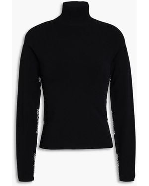 トップス T by ALEXANDER WANG Knit T BY ALEXANDER WANG Debossed knitted sweater | NET-A-PORTER